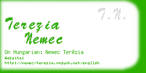 terezia nemec business card